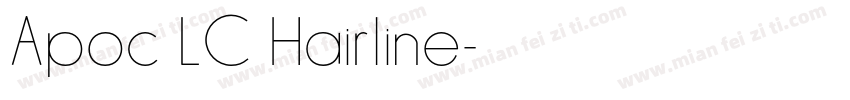 Apoc LC Hairline字体转换